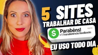5 sites que eu uso para gerar renda extra em casa pela internet