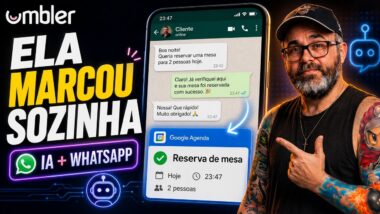 Mandei mensagem pro WhatsApp da empresa de madrugada — a IA marcou na minha agenda sozinha