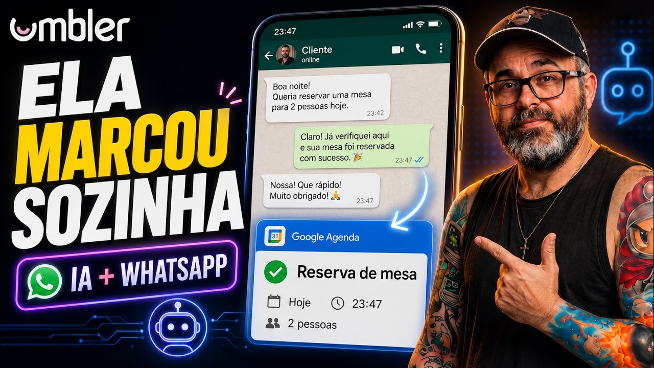 Análise Prática: Mandei mensagem pro WhatsApp da empresa de madrugada — a IA marcou na minha agenda sozinha