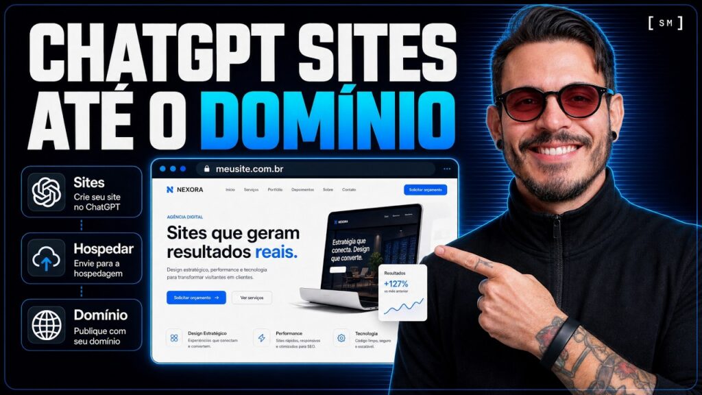 Como HOSPEDAR seu SITE feito no CHATGPT com SEU DOMÍNIO (PASSO A PASSO)