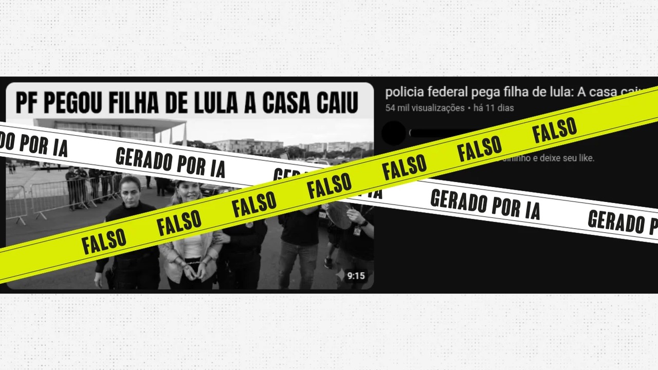 É falso que filha de Lula foi presa pela Polícia Federal