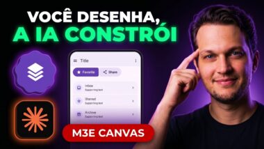 M3E Canvas: monta a tela arrastando e leva o prompt pronto pro Claude Code
