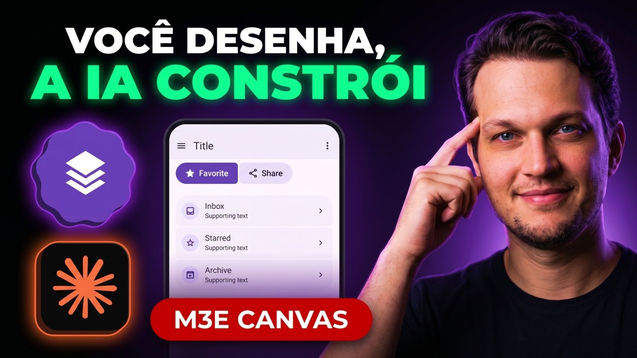 M3E Canvas: monta a tela arrastando e leva o prompt pronto pro Claude Code